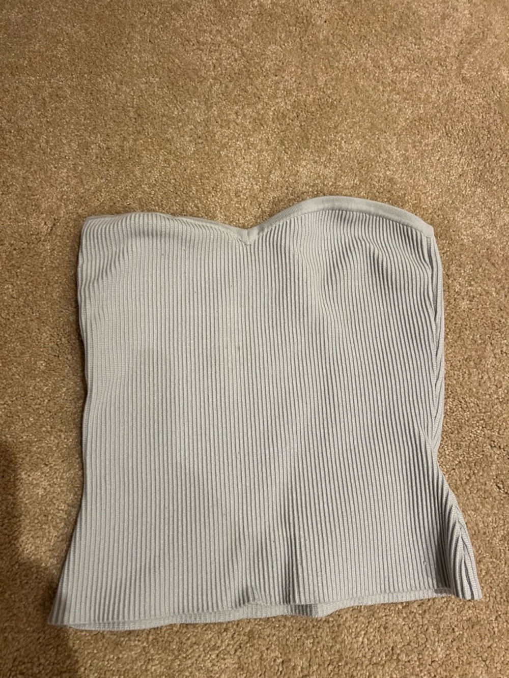 Aritzia Light Blue Ribbed Tube Top